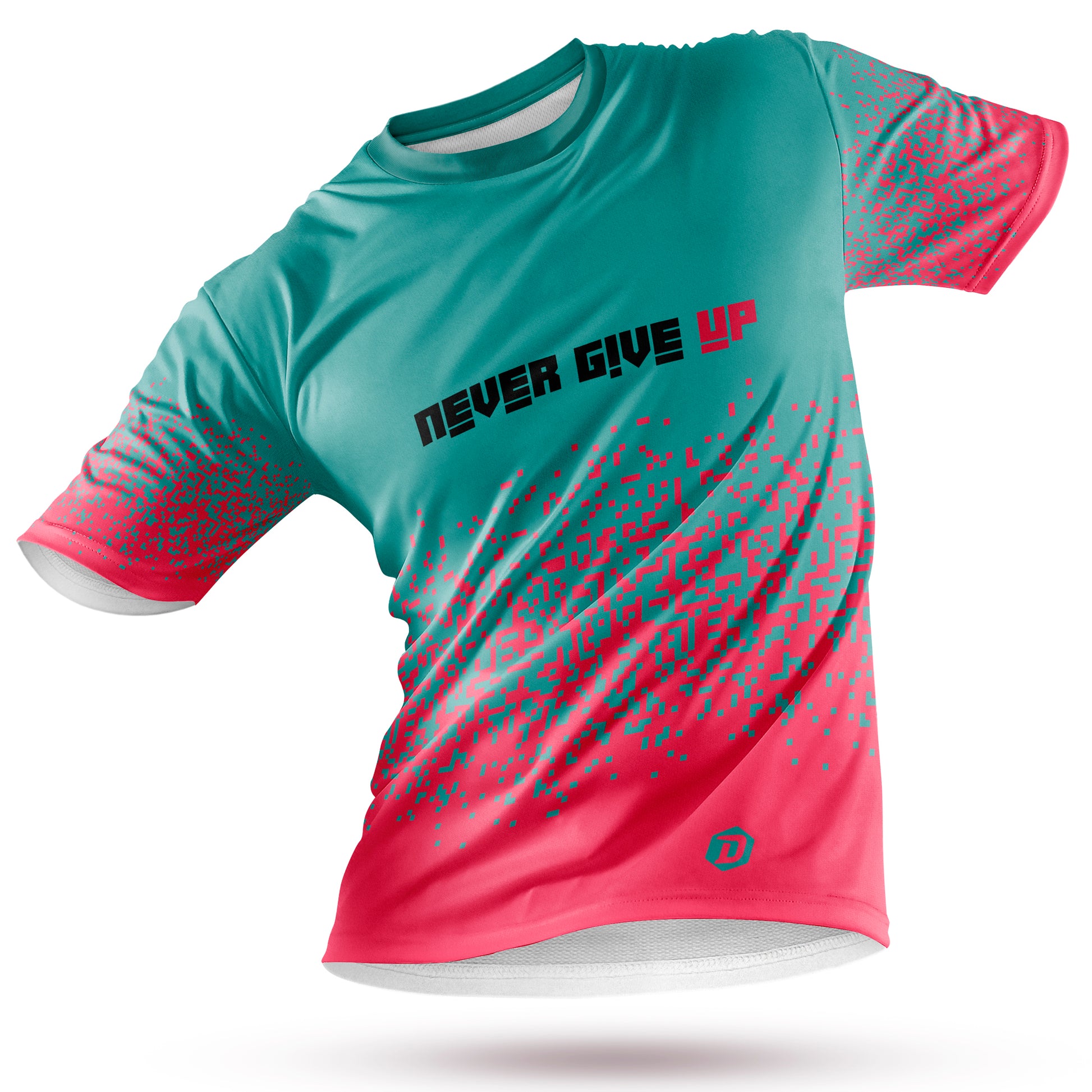 Camiseta técnica fluor NEVER GIVE UP™ - DOPAMINEOFICIAL